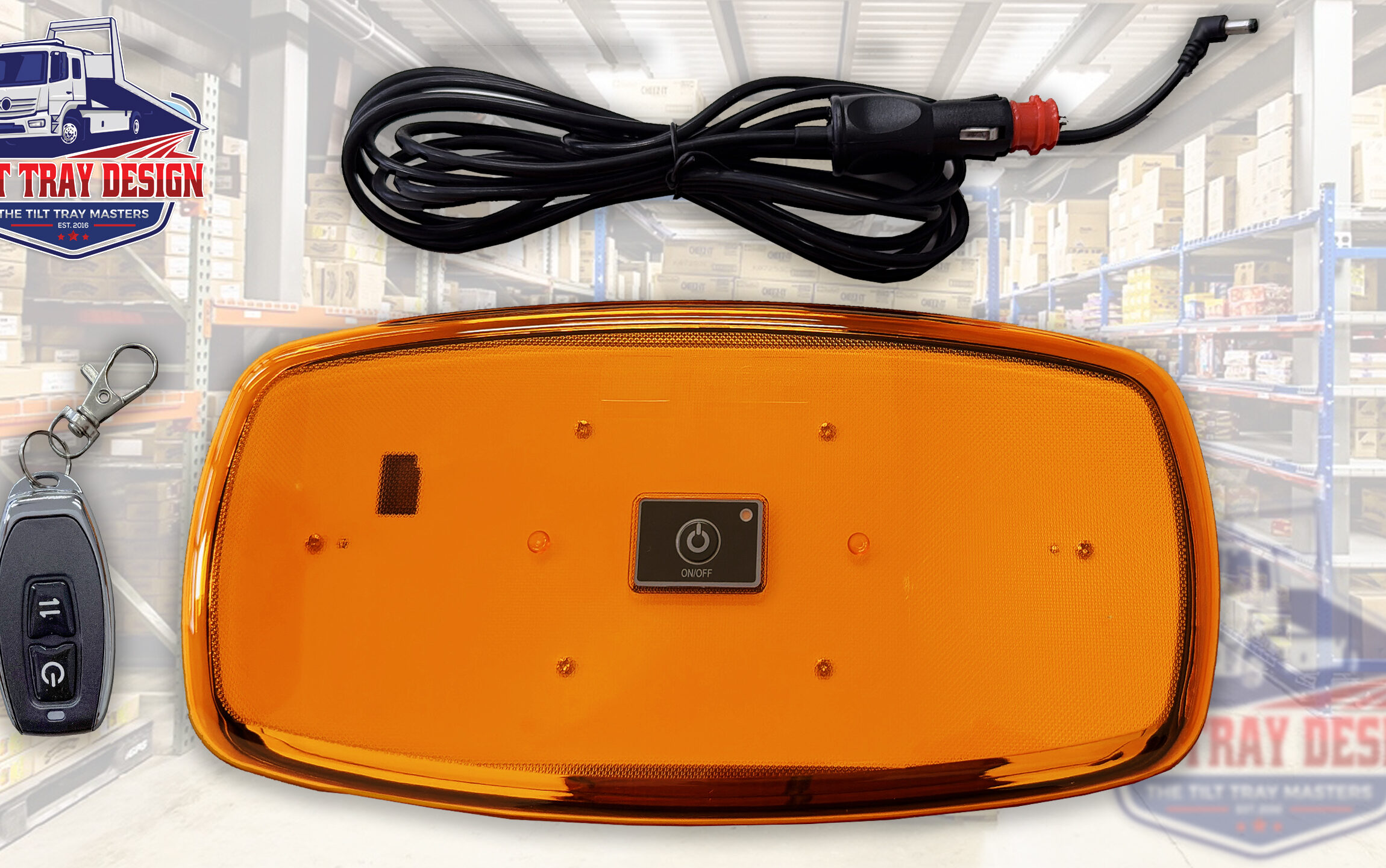 Led Amber Wireless warning lights