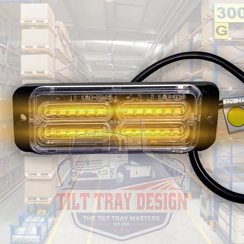 Tilt Tray Design - Signature Slim DS Linear LED Grille and Surface Mount Light for - Tow Trucks Accessories